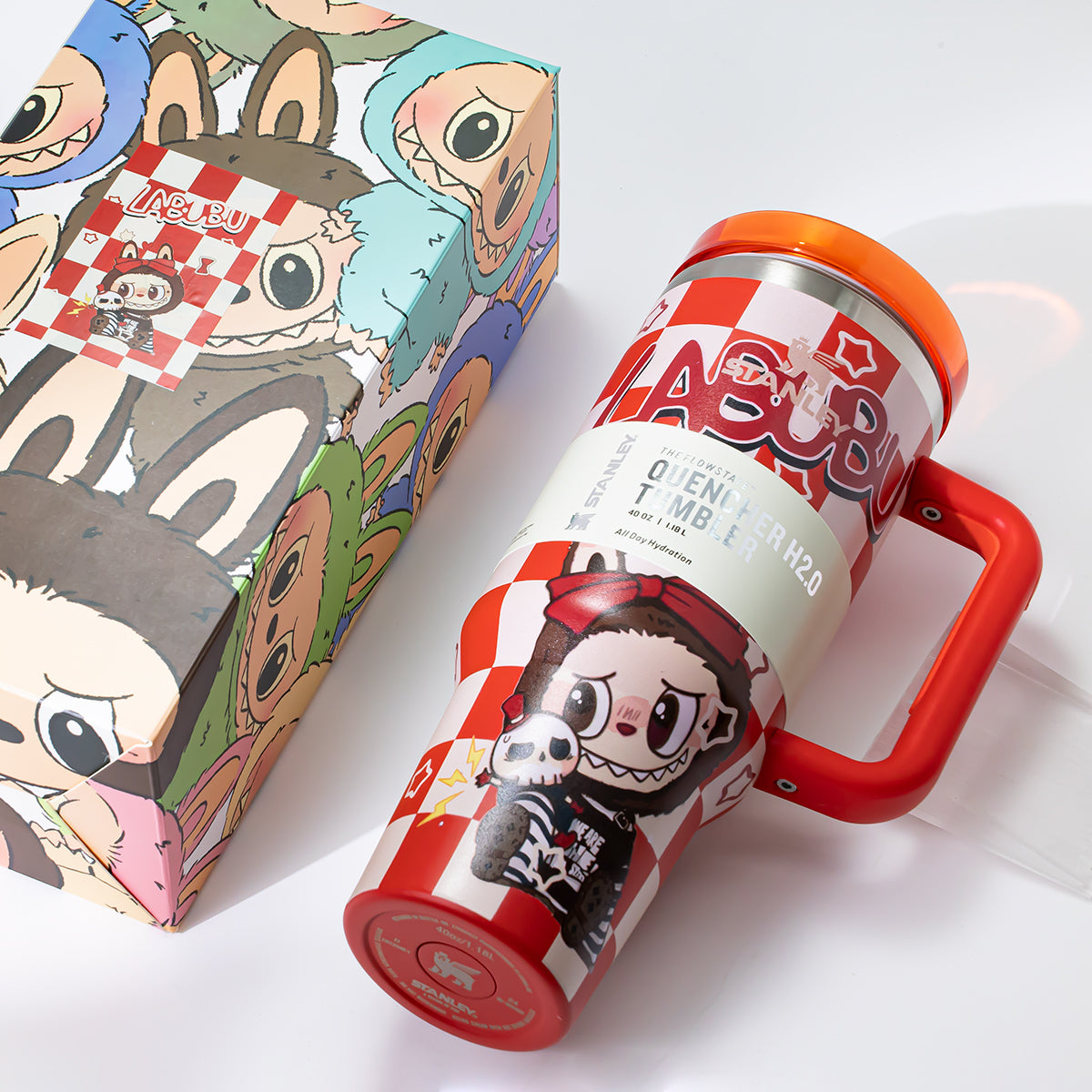 Stanley x Labubu Red Checkered Quencher H2O Tumbler [Limited Edition]