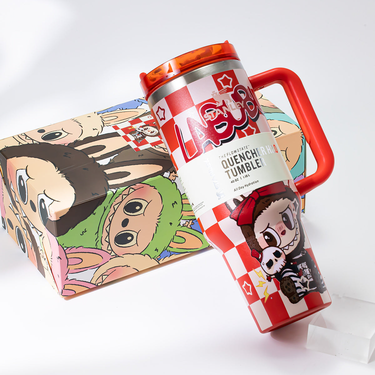 Stanley x Labubu Red Checkered Quencher H2O Tumbler [Limited Edition]