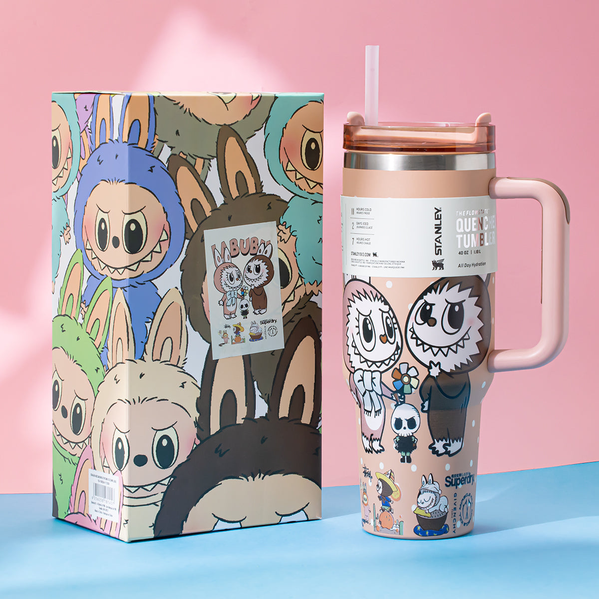 Stanley x Labubu Sweet Apricot Quencher H2O Tumbler [Limited Edition]