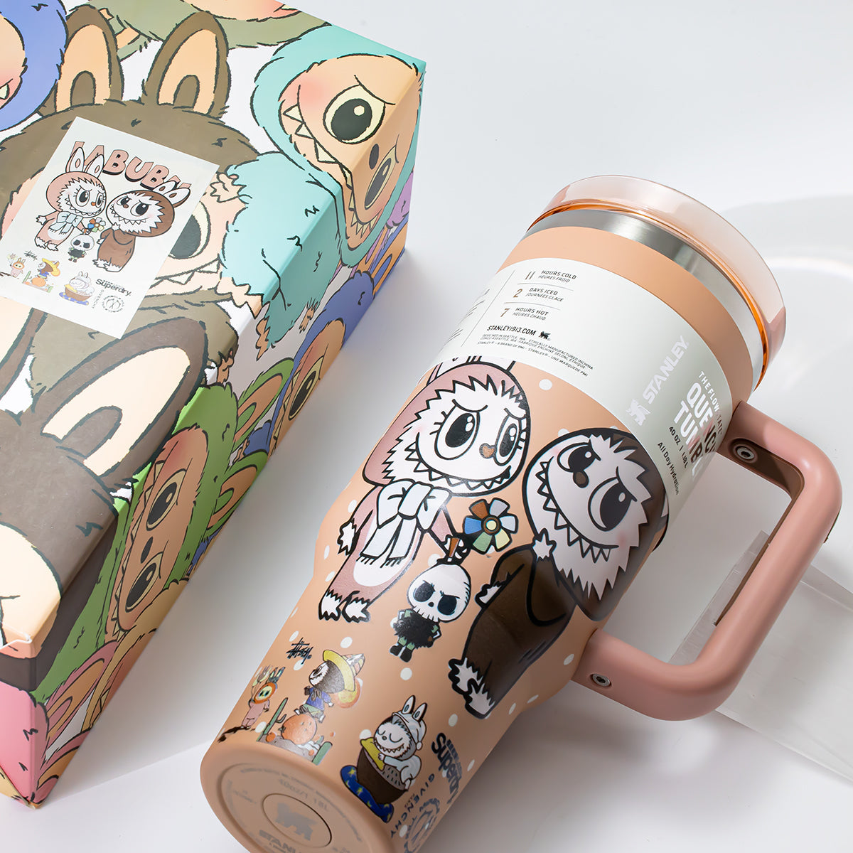 Stanley x Labubu Sweet Apricot Quencher H2O Tumbler [Limited Edition]