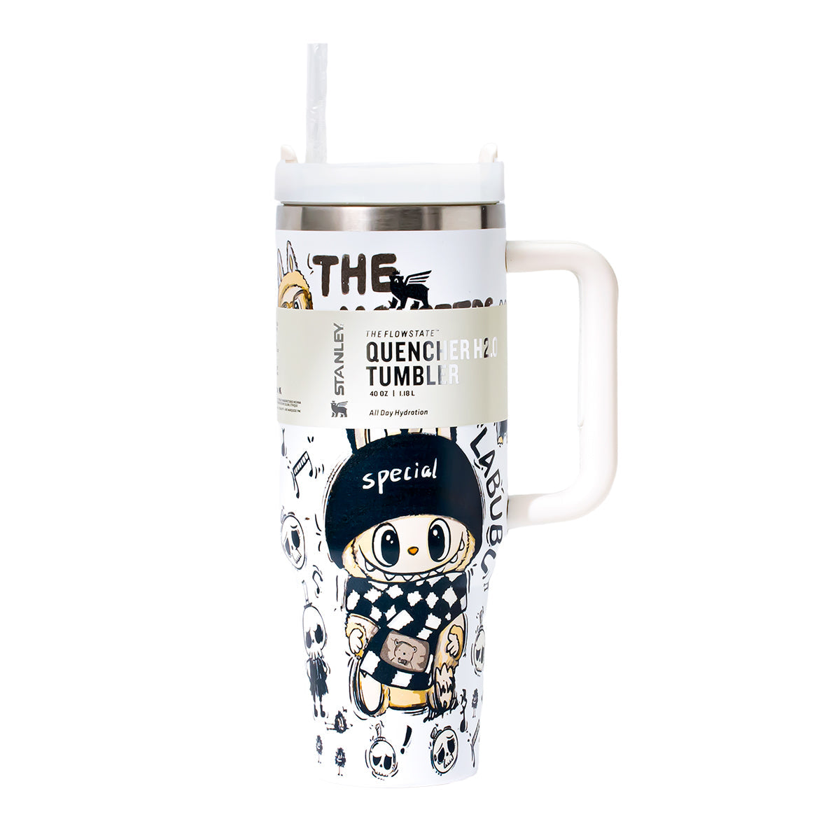 Stanley x Labubu White Sketchbook Quencher H2O Tumbler [Limited Edition]