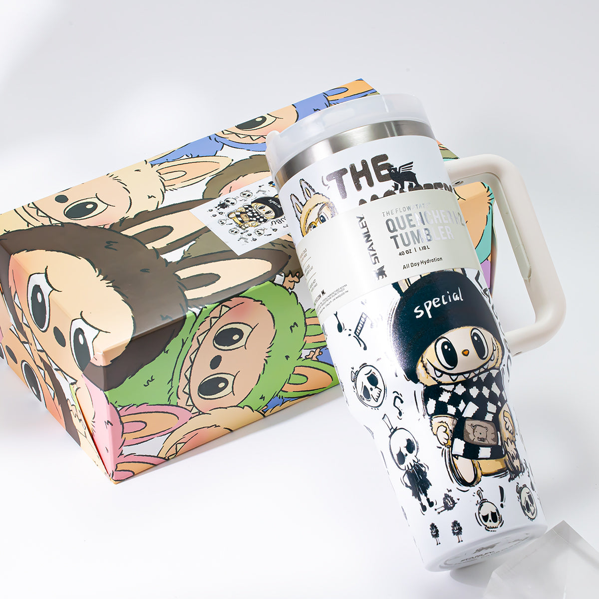 Stanley x Labubu White Sketchbook Quencher H2O Tumbler [Limited Edition]